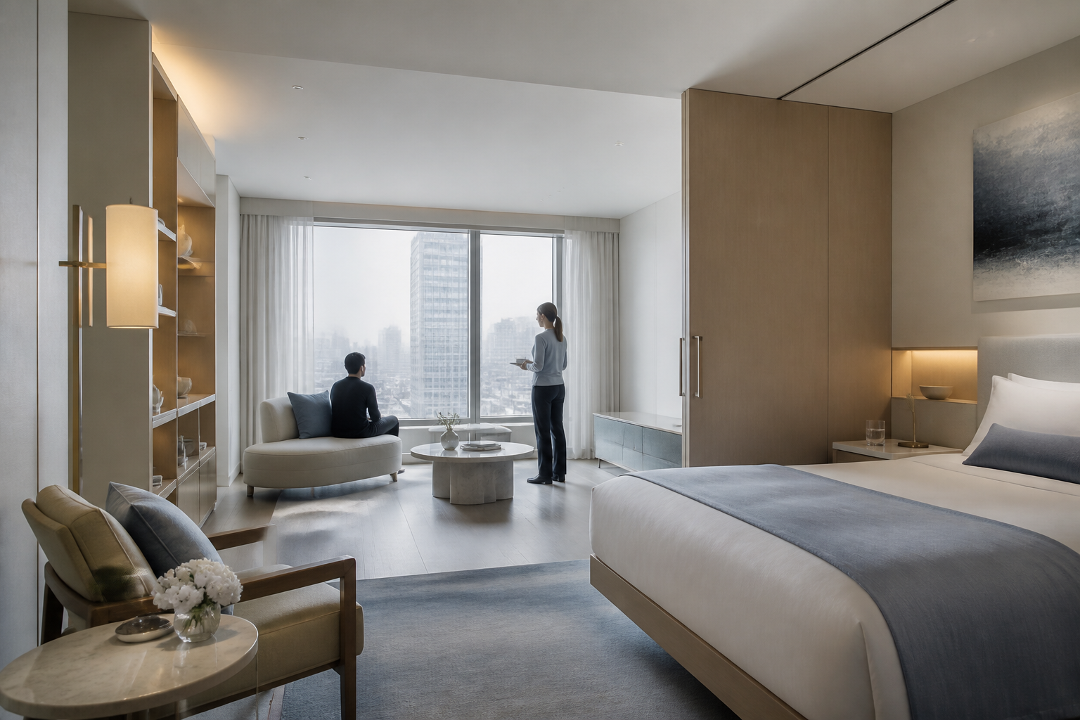 Concept design for a premium post-operative recovery hospitality suite in Shanghai
